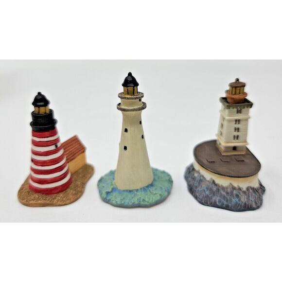 Lenox House Set of 3 West Quoddy Head Minot’s Ledge St. Georges Reef 13 - Picture 2 of 6